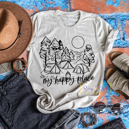 Rory Gail Handmade Shirt My Happy Place Adult Tee