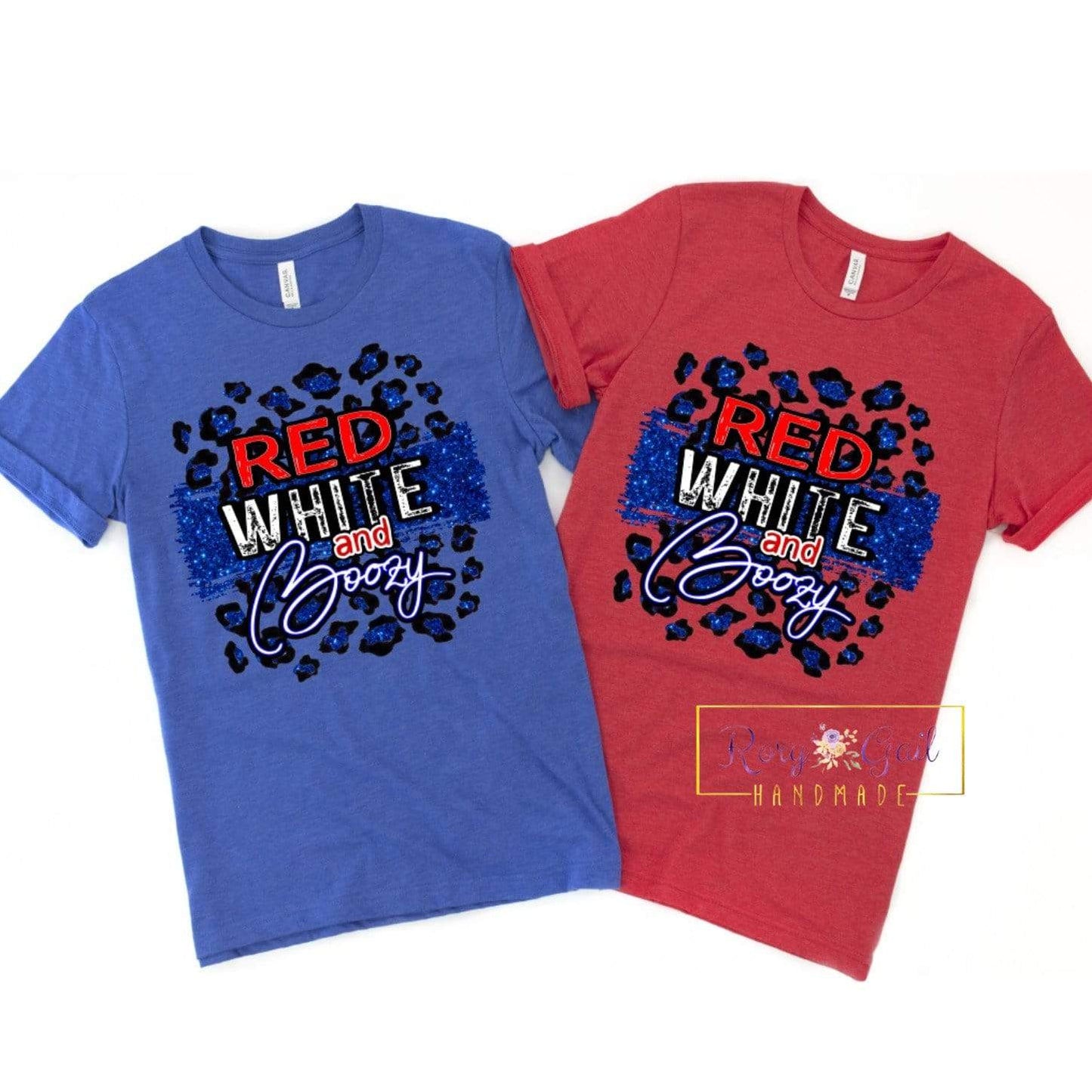 Rory Gail Handmade Shirt Red White and Boozy