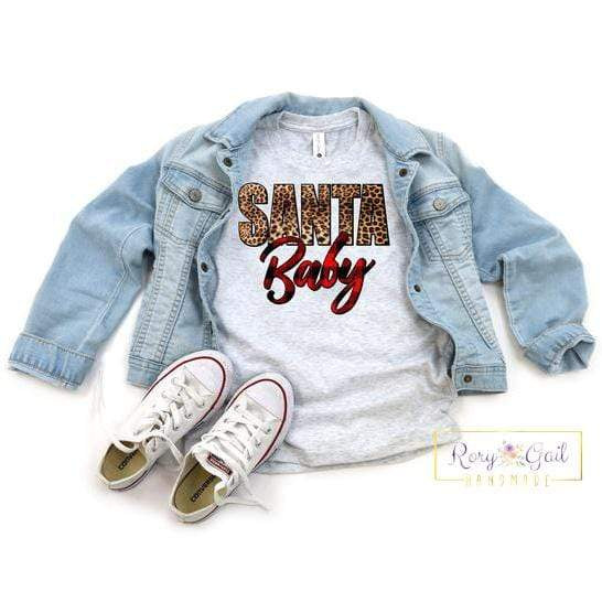 Rory Gail Handmade Shirt Santa Baby Toddler/Youth