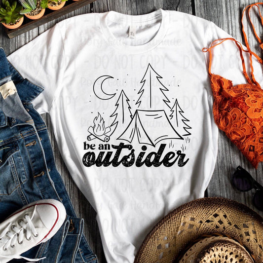 Rory Gail Handmade Shirts & Tops Be An Outsider Adult Tee