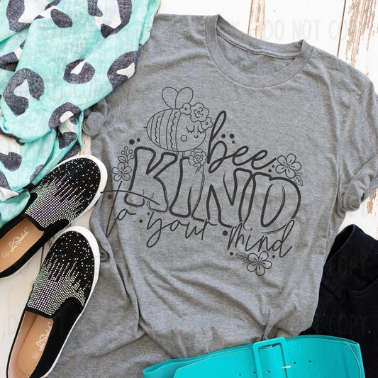 Rory Gail Handmade Shirts & Tops Bee Kind To Your Mind Adult Tee