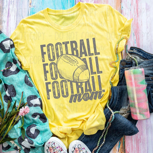 Rory Gail Handmade Shirts & Tops Football Mom Adult Tee