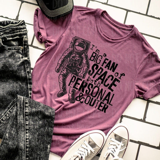 Rory Gail Handmade Shirts & Tops I'm A Big Fan of Space Adult Tee