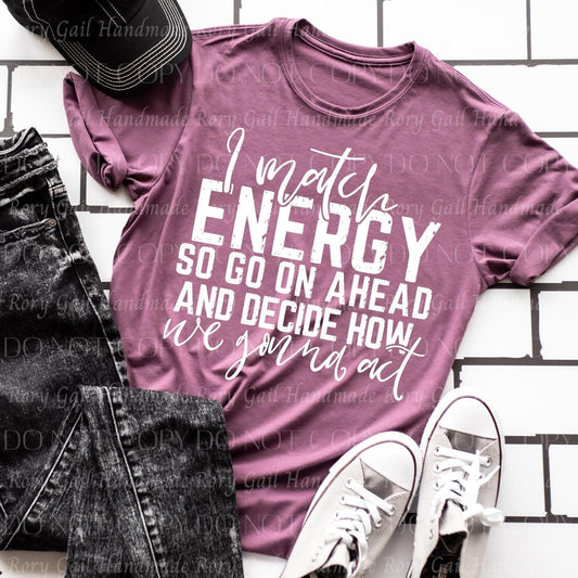 Rory Gail Handmade Shirts & Tops I Match Energy Adult Tee