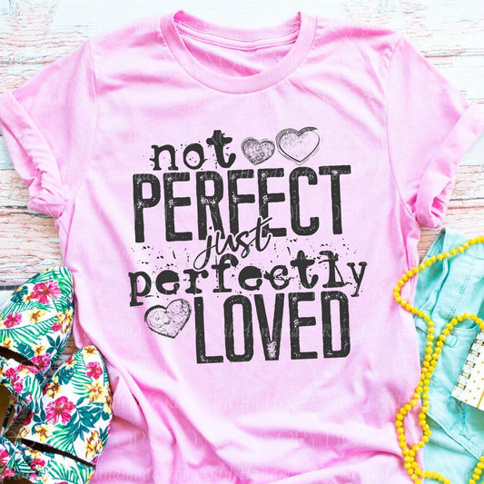Rory Gail Handmade Shirts & Tops Not Perfect Just Perfectly Loved Adult Tee
