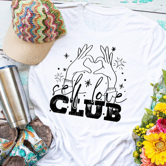 Rory Gail Handmade Shirts & Tops Self Love Club Adult Tee