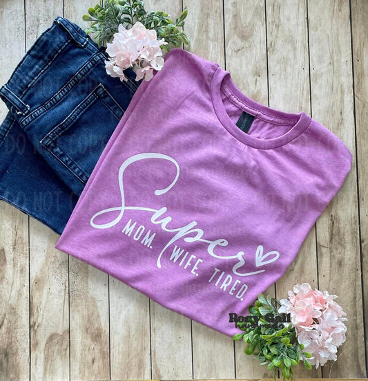 Rory Gail Handmade Shirts & Tops Super Mom Adult Tee