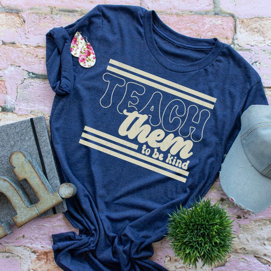 Rory Gail Handmade Shirts & Tops Teach Them To Be Kind Adult Tee