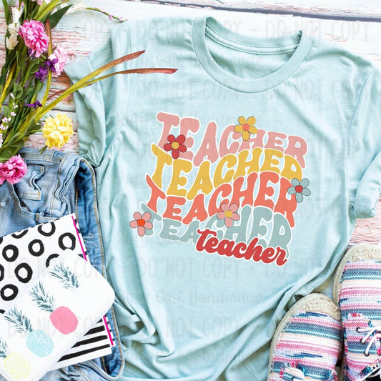 Rory Gail Handmade Shirts & Tops Teacher Teacher Teacher Adult Tee