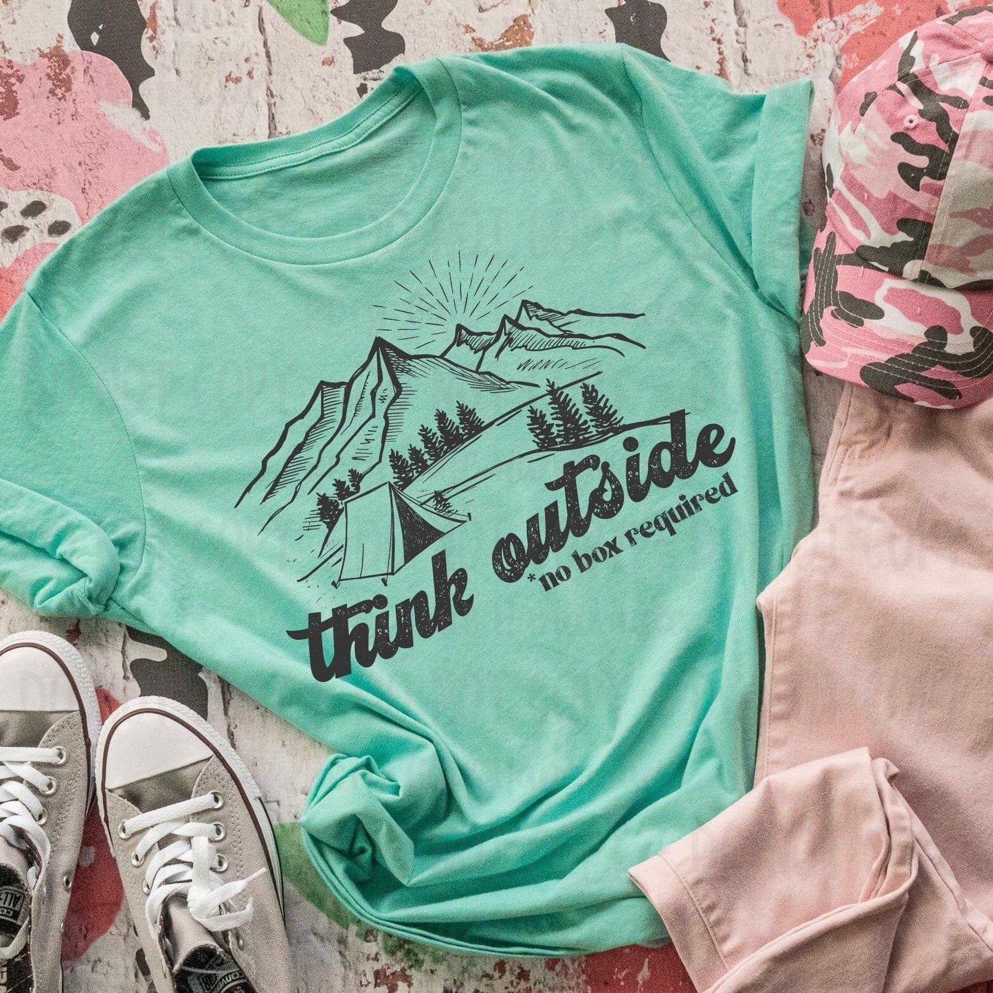Rory Gail Handmade Shirts & Tops Think Outside Adult Tee
