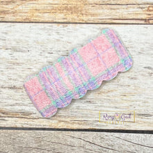 Load image into Gallery viewer, Rory Gail Handmade Snap Clips Pink &amp; Purple Plaid Spring Plaid 2” Snap Clip (SINGLES)
