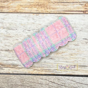 Rory Gail Handmade Snap Clips Pink & Purple Plaid Spring Plaid 2” Snap Clip (SINGLES)