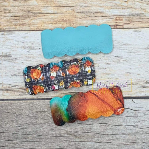 Rory Gail Handmade Snap Clips Plaid Pumpkins 2” Snap Clip Set