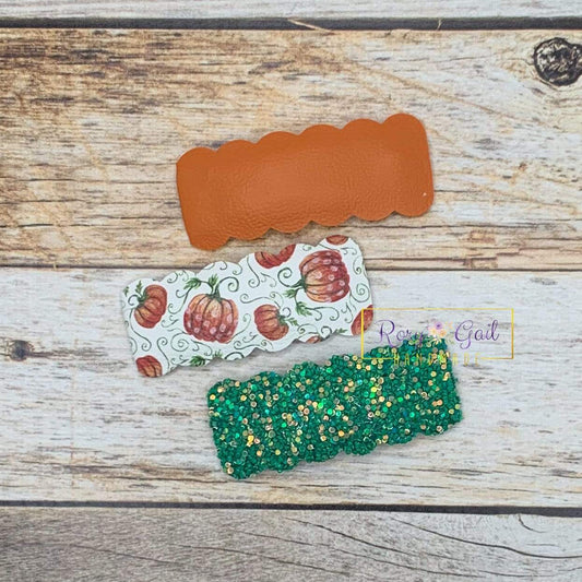 Rory Gail Handmade Snap Clips Pumpkin On The Vine 2” Snap Clip Set