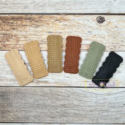 Rory Gail Handmade Snap Clips Quilted Fall Solids 2” Snap Clip (SINGLES)