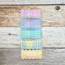 Load image into Gallery viewer, Rory Gail Handmade Snap Clips Spring Plaid 2” Snap Clip (SINGLES)
