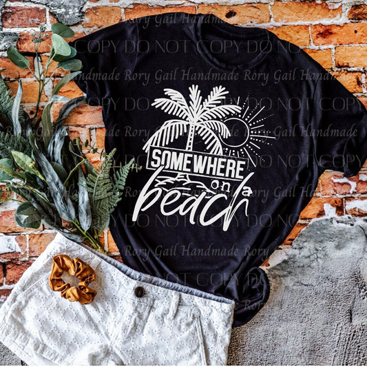 Rory Gail Handmade Somewhere On A Beach Adult Tee