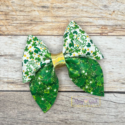 Rory Gail Handmade St. Patrick’s Day 3 inch Sailor Bow