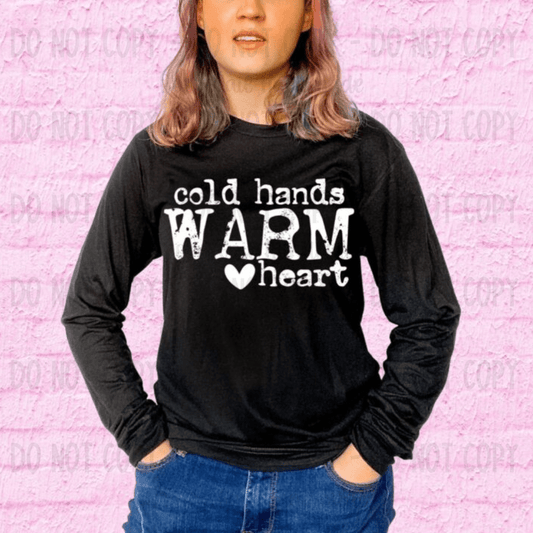 HoopMama T-Shirt Cold Hands Warm Heart Adult Tee