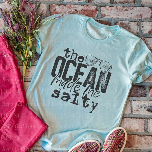 Rory Gail Handmade The Ocean Made Me Salty Adult Tee