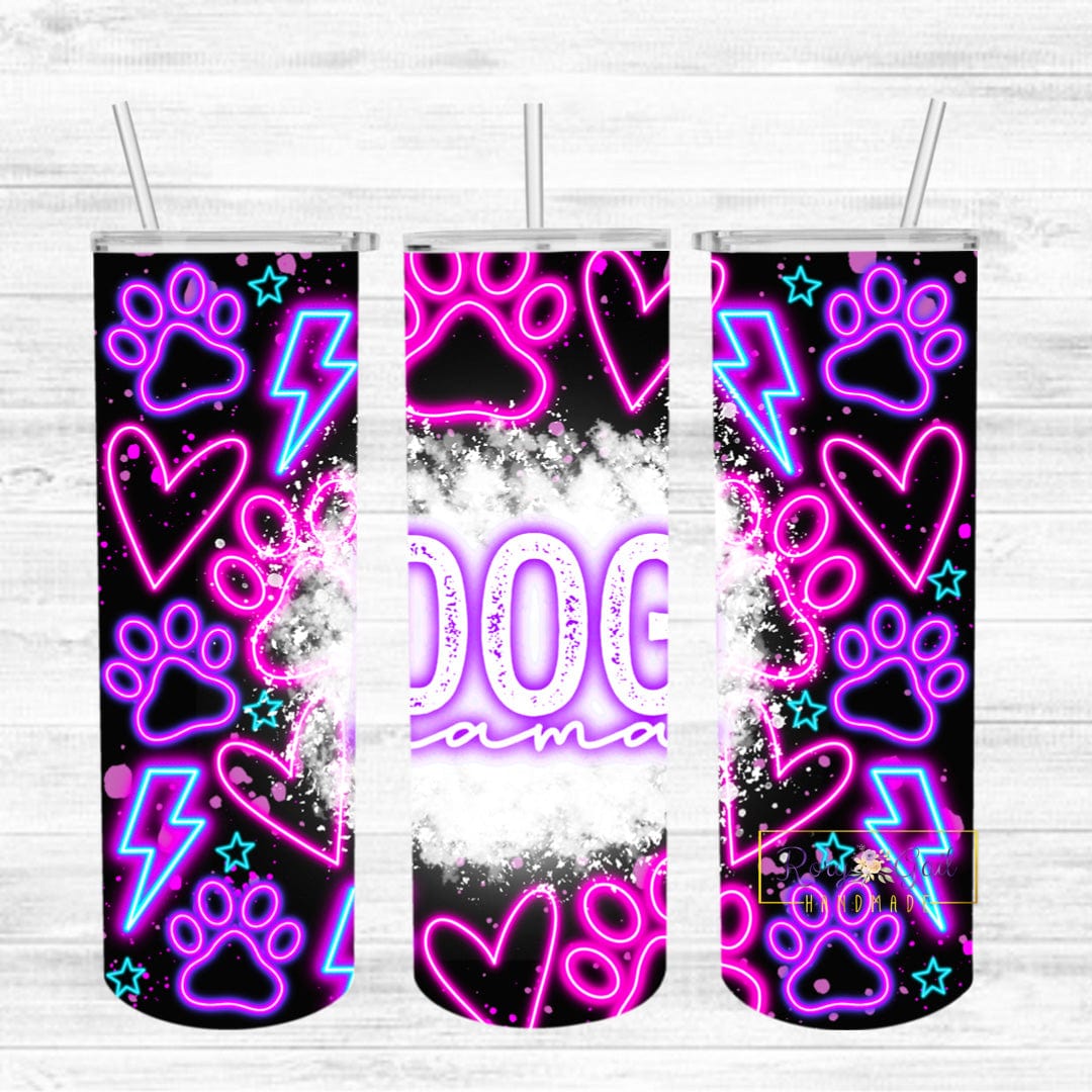 Rory Gail Handmade Tumblers Dog Mama Fur Mama Tumblers