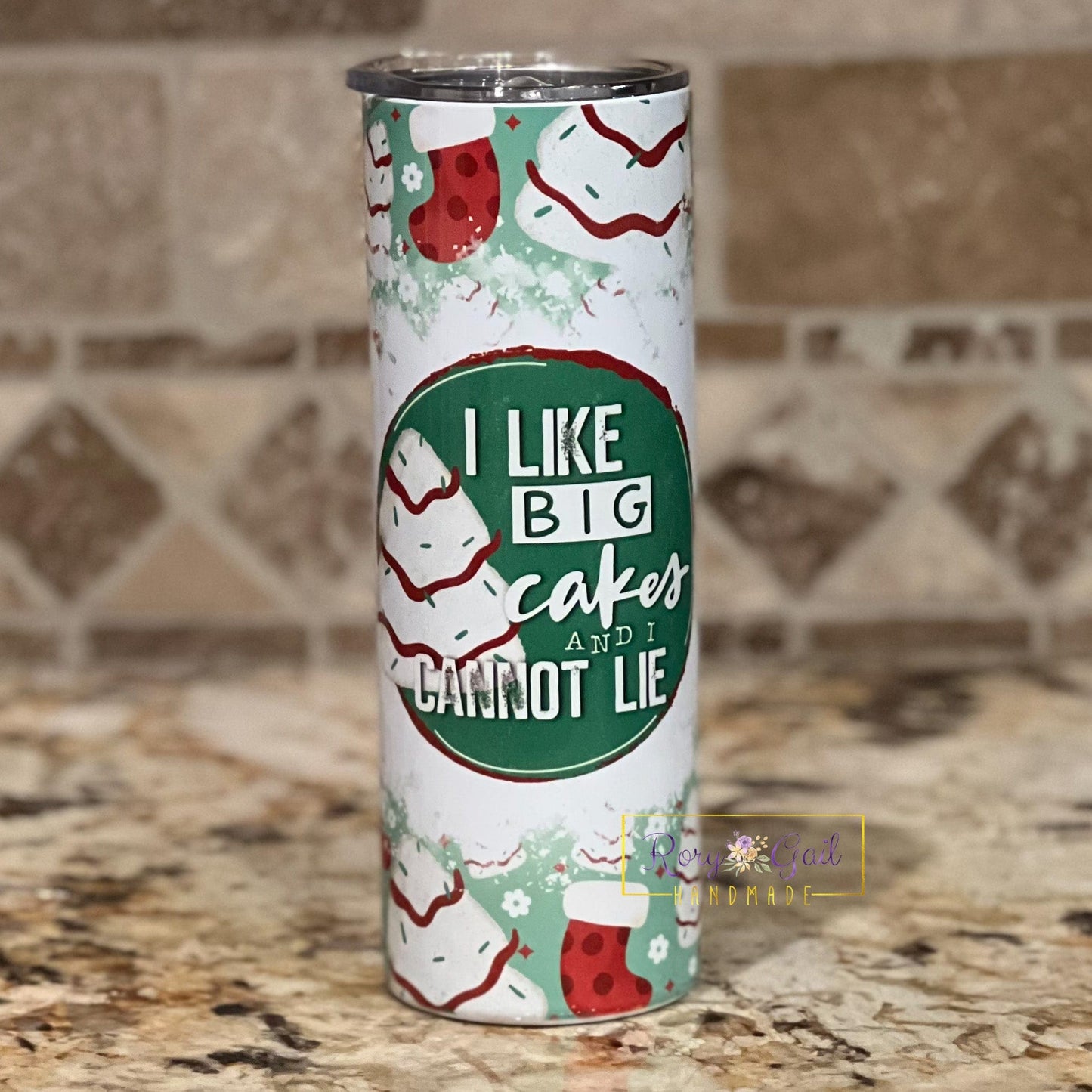 Rory Gail Handmade Tumblers I Like Big Trees 20oz Skinny Tumbler