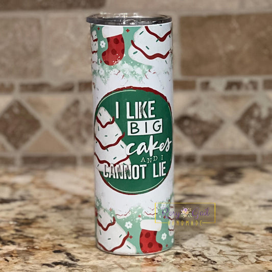 Rory Gail Handmade Tumblers I Like Big Trees 20oz Skinny Tumbler