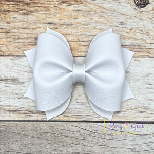 Rory Gail Handmade Whisper Pastel Solids 3.5 inch Pinch Bow