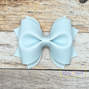 Rory Gail Handmade Whisper Pastel Solids 3.5 inch Pinch Bow