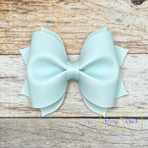 Rory Gail Handmade Whisper Pastel Solids 3.5 inch Pinch Bow