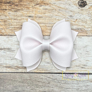 Rory Gail Handmade Whisper Pastel Solids 3.5 inch Pinch Bow